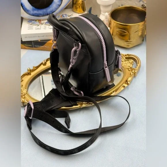 🆕 CHIARA FERRAGNI 🧿 NWOT Eye Star Mini Backpack, Black & Lilac - Picture 8 of 14